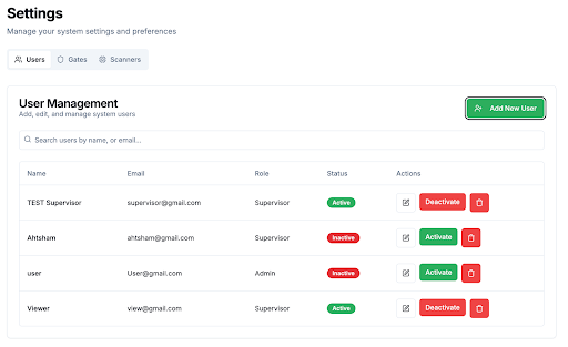 System settings configuration
